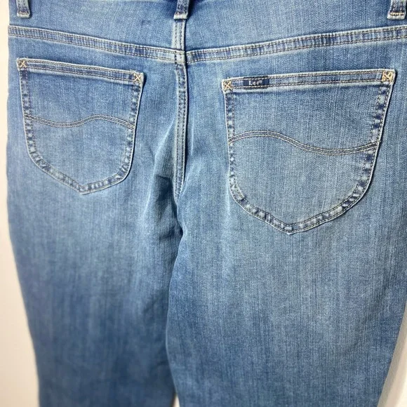 Lee Blue Skinny Jeans with Faded Wash - Picture 7 of 8